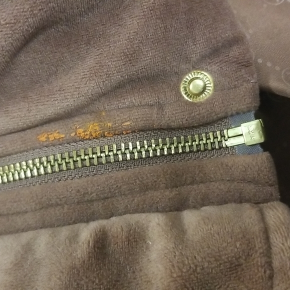 💲Isaac Miizrahi velvet puffer jacket dz. XL Brown - Picture 12 of 16